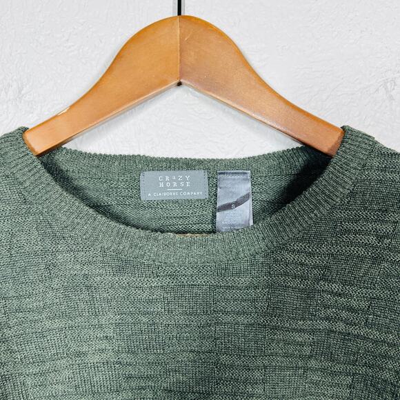 Vintage Crazy Horse Long Sleeve Dad Sweater - S - Picture 3 of 6